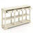  58" Long Sofa Table With Storage Retro Console Table With 3 Drawers & Open Shelves