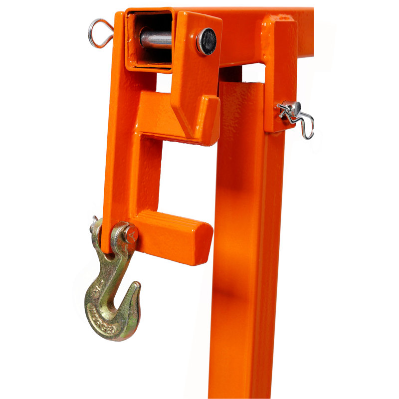 36" T Post Puller Fence Post Puller Heavy Duty Fence Post Puller With 47" Lifting Chain & T Post Puller Plate, ORANGE COLOR