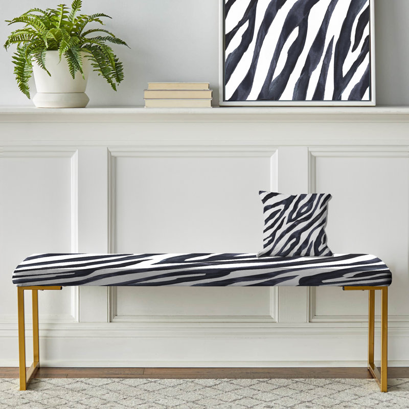 Banc rembourré Zebra