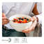 Ensemble de 4 bols de service 4,5 / 6/7/8 pouces blancs avec couvercles