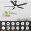 Ventilateur de plafond à DEL à 5 pales Essex avec trousse d'éclairage à télécommande-1474090049-1474090062