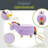 Zoomie Kids Purple Unicorn Ottoman with Storage, Soft Animal-Shaped