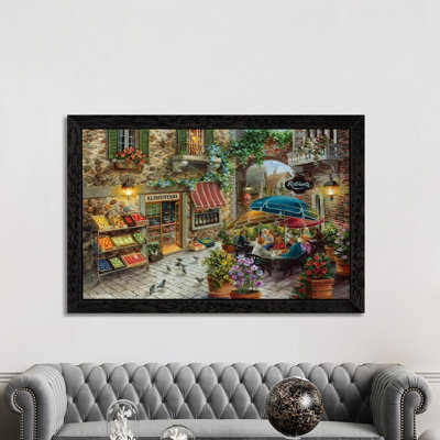 Contentment by Nicky Boehme - Floater Frame Painting on Canvas