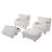 Modern Chaise Lounge Chair With Movable Ottoman And Pillow(Set Of 2)-115747914
