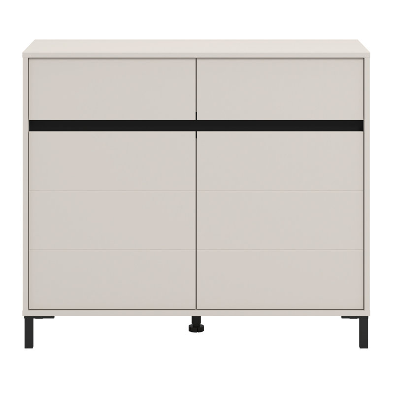 MARRON Cabinet 106 Oak/Black, White