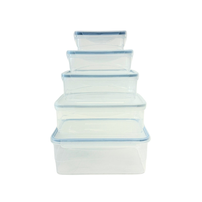 Contenant alimentaire Dammien - ensemble de 5, Bleu