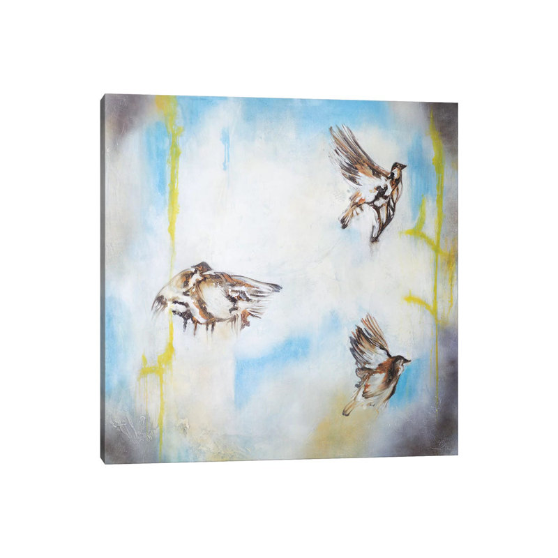 Aves Al Viento I by Gabriela Villarreal - Wrapped Canvas Print, 30.48 cm H x 30.48 cm W