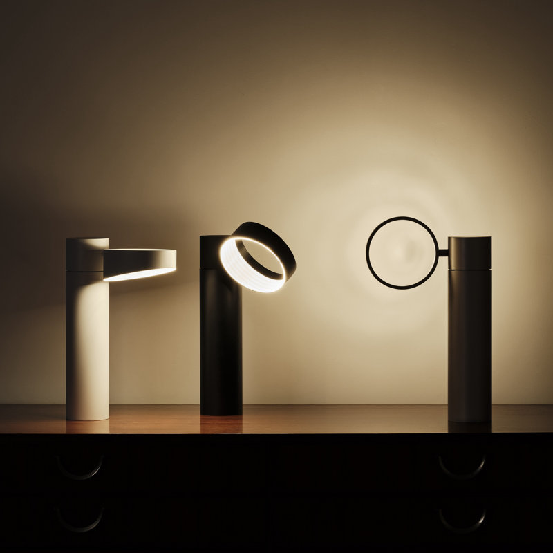 Owl LED Table Lamp, Gray