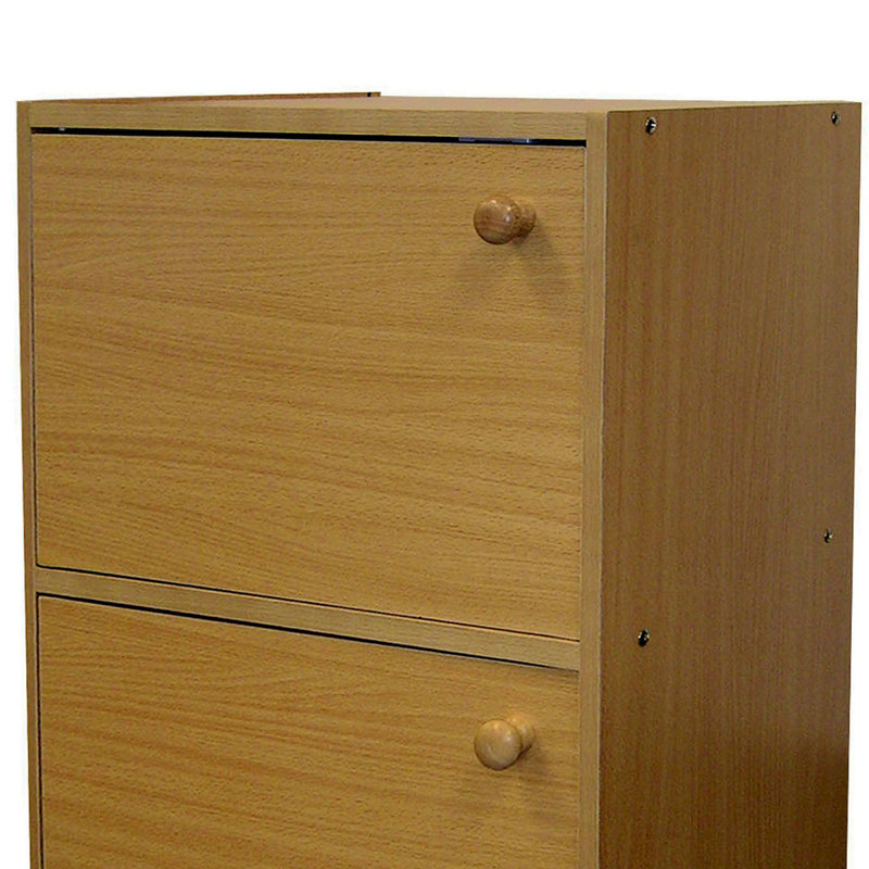Bibliothèque standard H 24 "x l 12", Marron foncé, 24"H x 16.5"W x 12"D