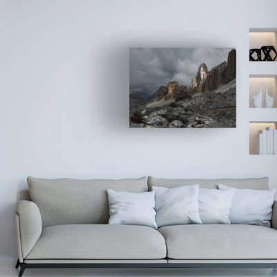 Art mural sur toile tendue - "Lagazuoi" par Nicolas Schumacher pour décoration de salon, de chambre à coucher ou de bureau - 24 x 32