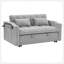 55.51 Inch Versatile Foldable Sofa Bed In 3 Lengths, Modern Sofa Sofa Sofa Velvet Pull-Out Bed, Adjustable Back And With USB Port And Ashtray And Swivel Phone Stand-118043399