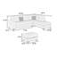 Living Room L-Shaped Sectional w Ottoman-1862071689