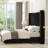 Gerasim Queen Bed Frame with 57" Tall Headboard, Velvet Upholstered Platform Bed,Black-1935209615-1935209614