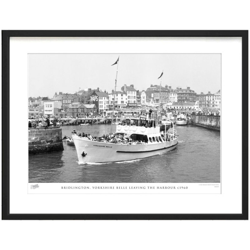 Bridlington, Yorkshire Belle Leaving the Harbour C1960 1 Piece Single Picture Frame Wall Art, 40cm H x 50cm W x 2.3cm D