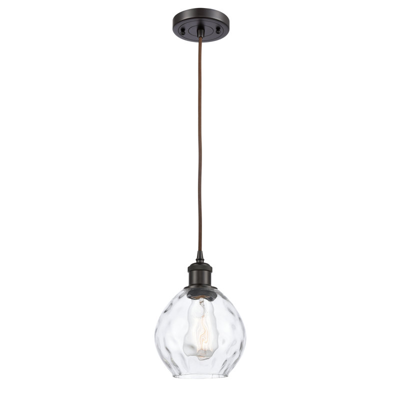 Jaron 1 - Light Single Pendant, Oil Rubbed Bronze, 3.5 Watt Vintage LED Bulb