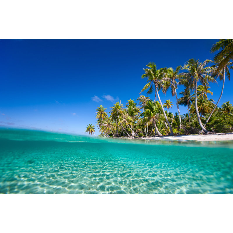 Tropical Island - Wrapped Canvas Print, 30cm H x 46cm W x 3.8cm D