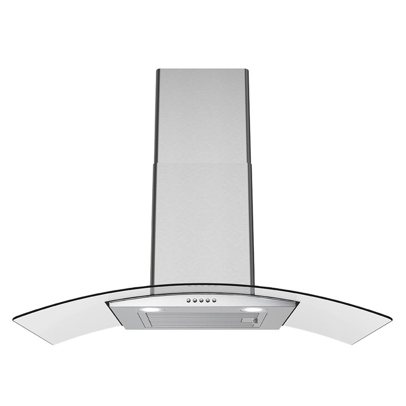 Streamline Borsari 36" 220 Cubic Feet Per Minute Ducted Wall Mount Range Hood with Baffle Filter and Light Included