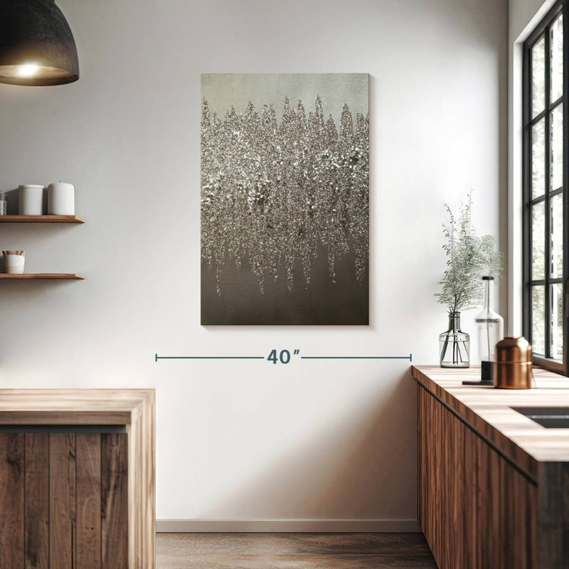 Avery Silver Shimmer, 39" H x 26" W