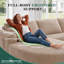3 Seater Fabric Corner Sectional-128842362-128842364