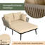 120cm Wide Curved Steel Patio Daybed-1845047405