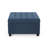 Navy Blue Upholstered Tufted Fabric Storage Ottoman | Gift Idea-1081829715