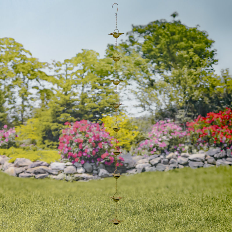 Natal Metal Plants & Flowers Rain Chain