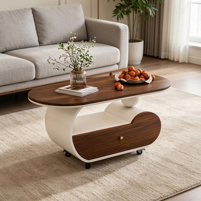 Cannady, Nut Brown/White, 19.68" H x 35.43" W x 17.71" D