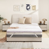 Farmersburg 3 inch Dual Layer Memory Foam Mattress Topper