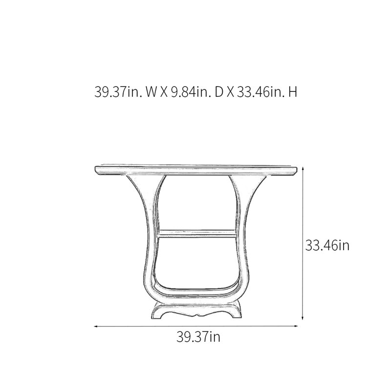 Console Modern Minimalist Elegant, H 33,46 po x l 39,37 po x P 9,84 po