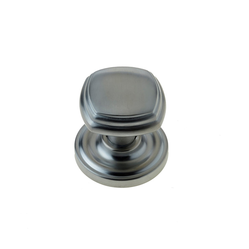 Villandry Passage Door Knob, Satin Chrome