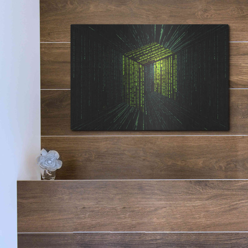 «Digital Rain Neo Crypto» par Katalina Ooma, H 12 po x l 16 po