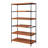Johnston Honey Oak and Black 5-shelf Bookcase