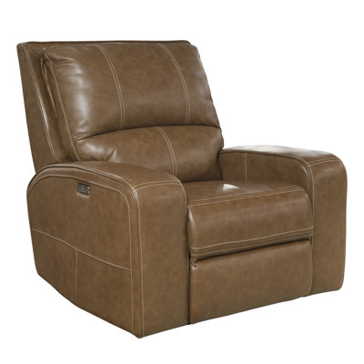 Mikey 41" Top Grain Leather Power Recliner