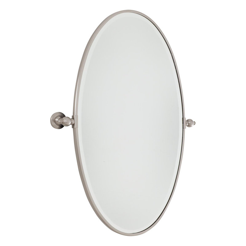 Minka Lavery Mirror With Excavation Glass Mirror, 36" H x 21.5" W, Dark Brushed Bronze