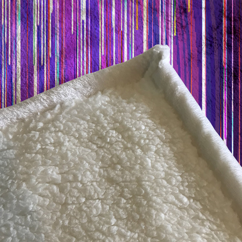 Plain Weave / Muslin Throw Blanket,  Digital Rainfall