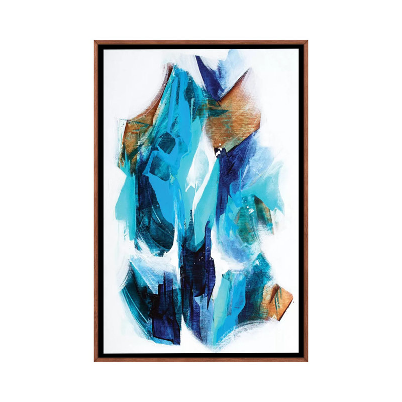 Fusion - Print on Canvas, 66.04 cm H x 45.72 cm W, Classic Brown Wood Framed