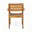 Ensemble de salle à manger 7 pièces en bois d'acacia avec 6 chaises et 1 grande table, parfait pour la pelouse, la cour, la terrasse du jardin et le bord de la piscine