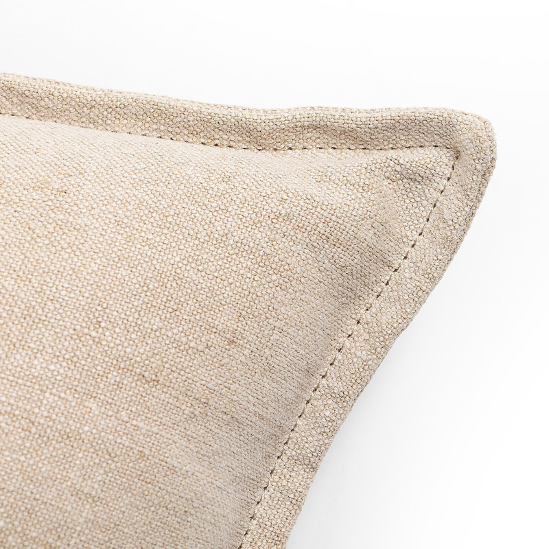 Broadway Linen Square Pillow Cover & Insert, Broadway Dune