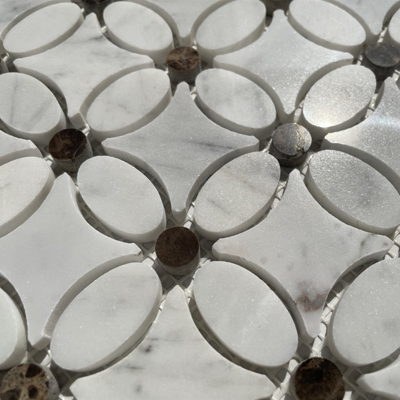 12" x 12" Marble Novelty Mosaic Wall & Floor Tile