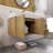 Mariyon 35.4 " W Wall Mounted Wall Mounted 1 Single Vanity Bathroom Vanity With Acrylic Top-1149022443