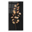  «Farm Branch 1 On Black» par Silvia Vassileva, art mural en verre acrylique, 12 po x 24 po-1314978158