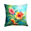 Coussin Hawaii, Hibiscus à l'aquarelle-114457629