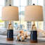 Lampe de lecture 24 po en résine de style nautique, idéale pour les salons, les tables basses, les bureaux et les établi