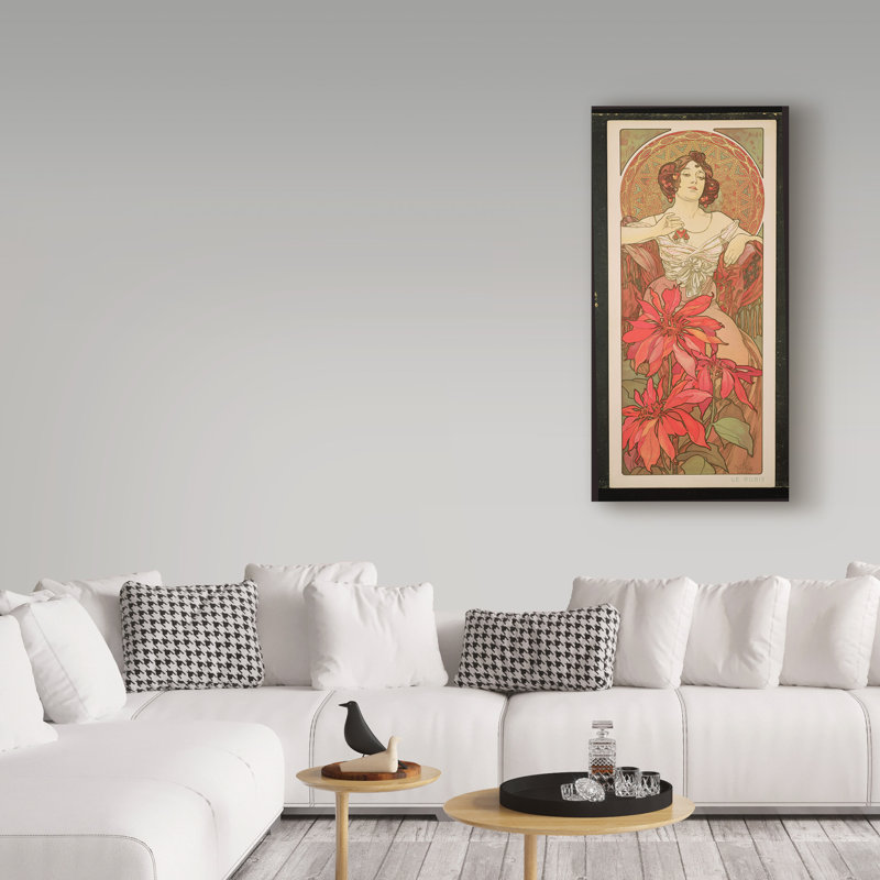 « the pierres pierres : ruby, 1900 », reproduction de peinture à l’huile sur toile tendue, H 47 po x l 24 po x P 2 po