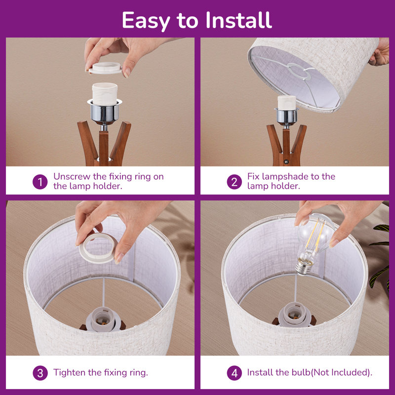 Solid Wood Table Lamp (Set of 2)