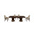 Modestina 8 - Person Solid Wood Top Double Pedestal Base Dining Set