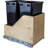 Preassembled 35 Quart Double Pullout Waste Container System-24310106-70608520-70608521