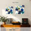 Harnek velours bleu abstrait II-109384223