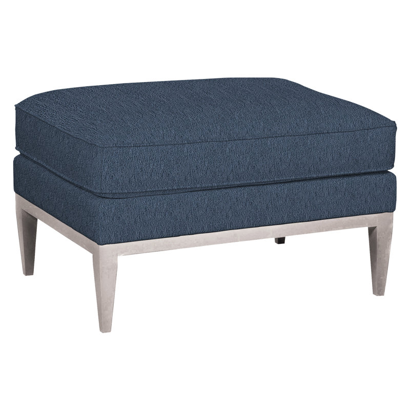 Camilla Ottoman, Dove Gray, Navada Blue