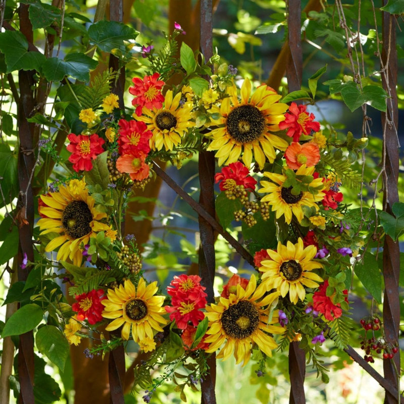 Couronne de tournesol 22 po